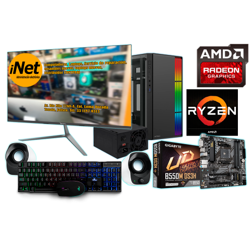 PC escritorio ENS WORKS : 16gb DDR4 - SSD 1000gb NV3 M.2 - AMD Ryzen 7 5700G    - MONITOR LED 24pulgadas -  INT SKU: ENSGNL